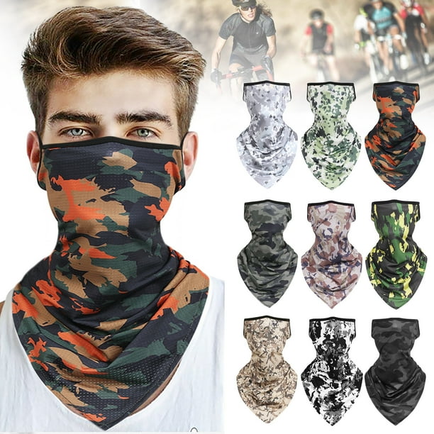 Bandana Camo Windproof UV Protection Scarf Neck Gaiter Tube Headwear Face Cover